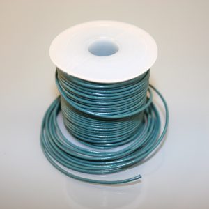 Leather Cord - Dark Turquoise Blue